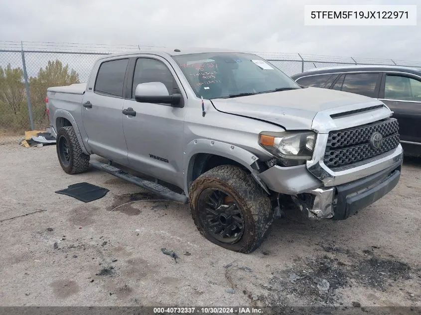 2018 Toyota Tundra Sr5 4.6L V8 VIN: 5TFEM5F19JX122971 Lot: 40732337