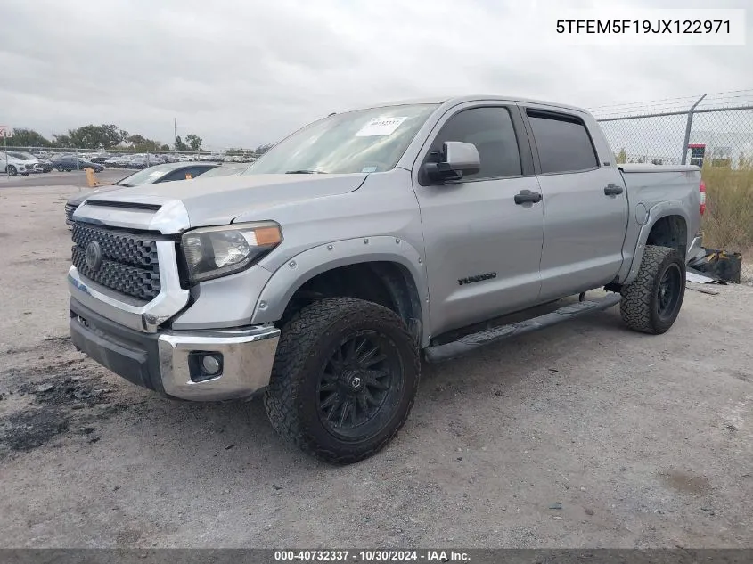 2018 Toyota Tundra Sr5 4.6L V8 VIN: 5TFEM5F19JX122971 Lot: 40732337