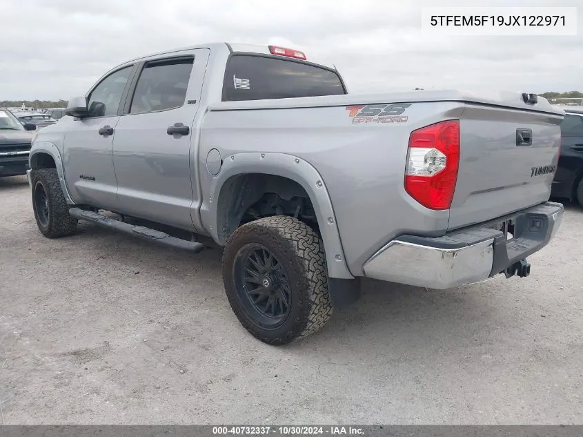 2018 Toyota Tundra Sr5 4.6L V8 VIN: 5TFEM5F19JX122971 Lot: 40732337