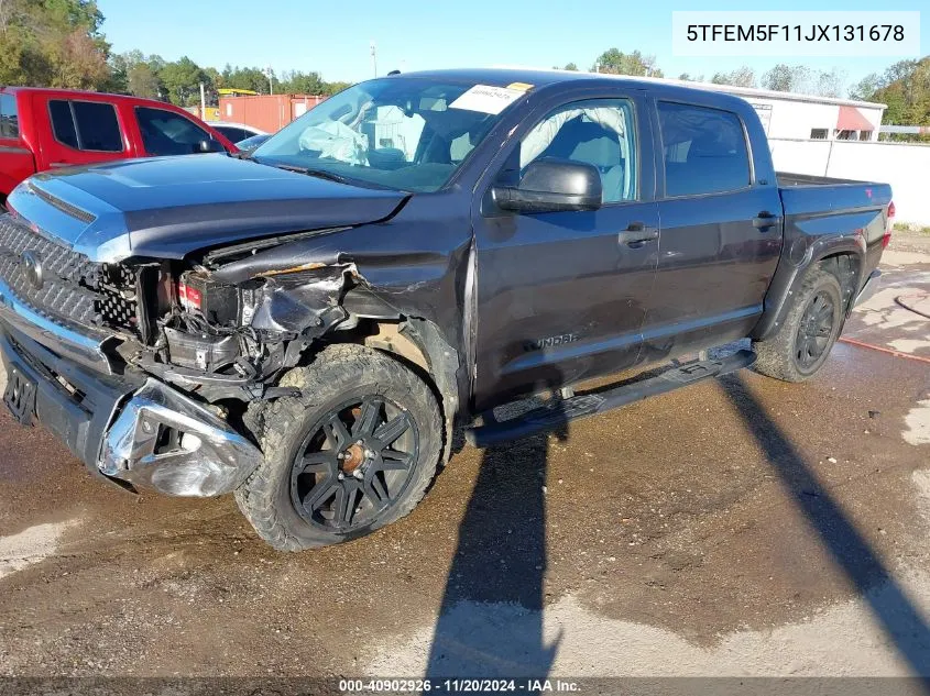 2018 Toyota Tundra Sr5 4.6L V8 VIN: 5TFEM5F11JX131678 Lot: 40902926