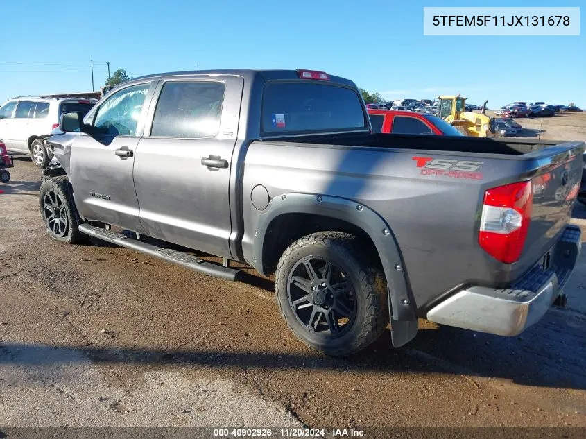 2018 Toyota Tundra Sr5 4.6L V8 VIN: 5TFEM5F11JX131678 Lot: 40902926