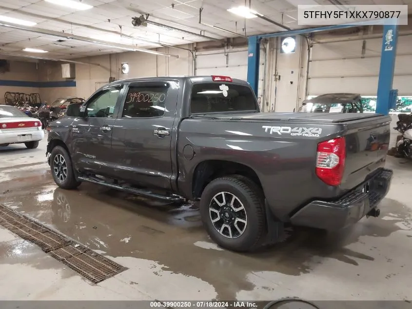 5TFHY5F1XKX790877 2019 Toyota Tundra Limited 5.7L V8