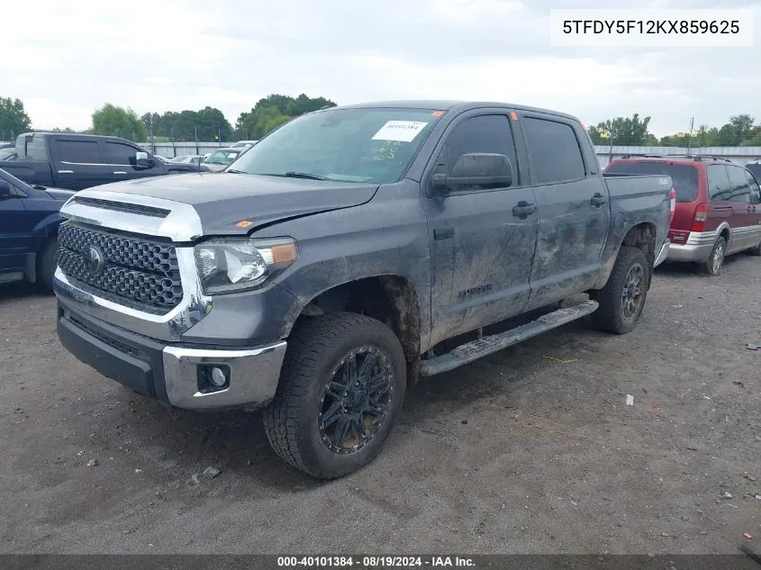 5TFDY5F12KX859625 2019 Toyota Tundra Sr5 5.7L V8