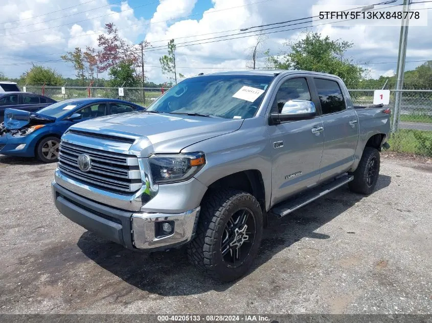 5TFHY5F13KX848778 2019 Toyota Tundra Limited 5.7L V8