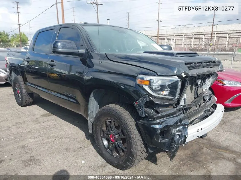 5TFDY5F12KX810277 2019 Toyota Tundra Crewmax Sr5/Crewmax Trd P