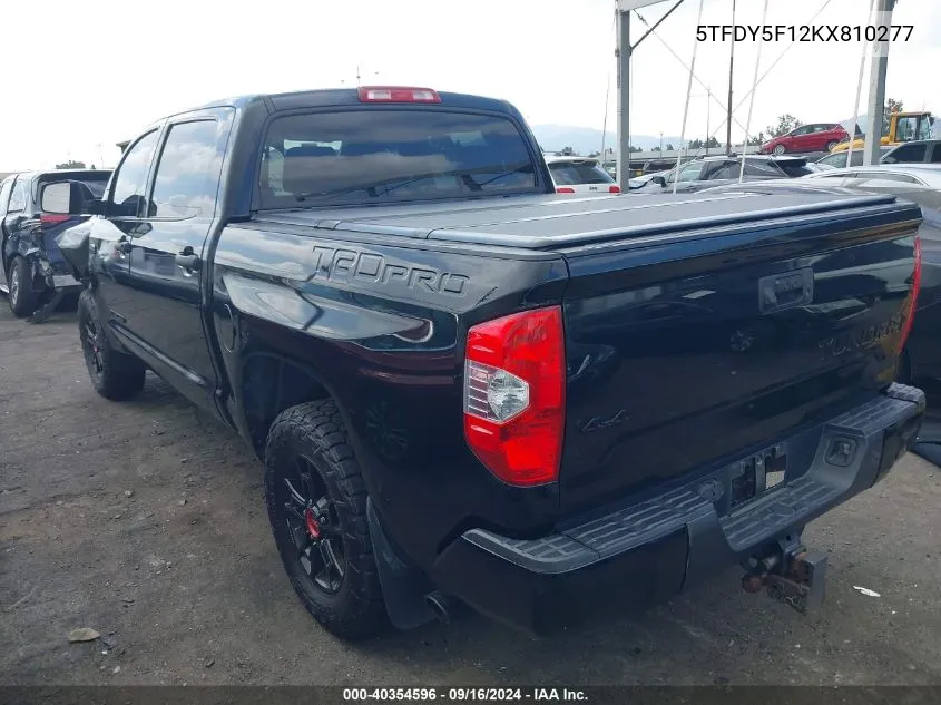 5TFDY5F12KX810277 2019 Toyota Tundra Crewmax Sr5/Crewmax Trd P