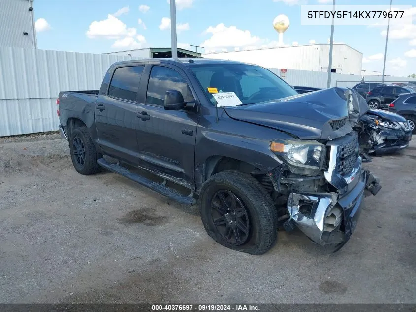 2019 Toyota Tundra Sr5 5.7L V8 VIN: 5TFDY5F14KX779677 Lot: 40376697