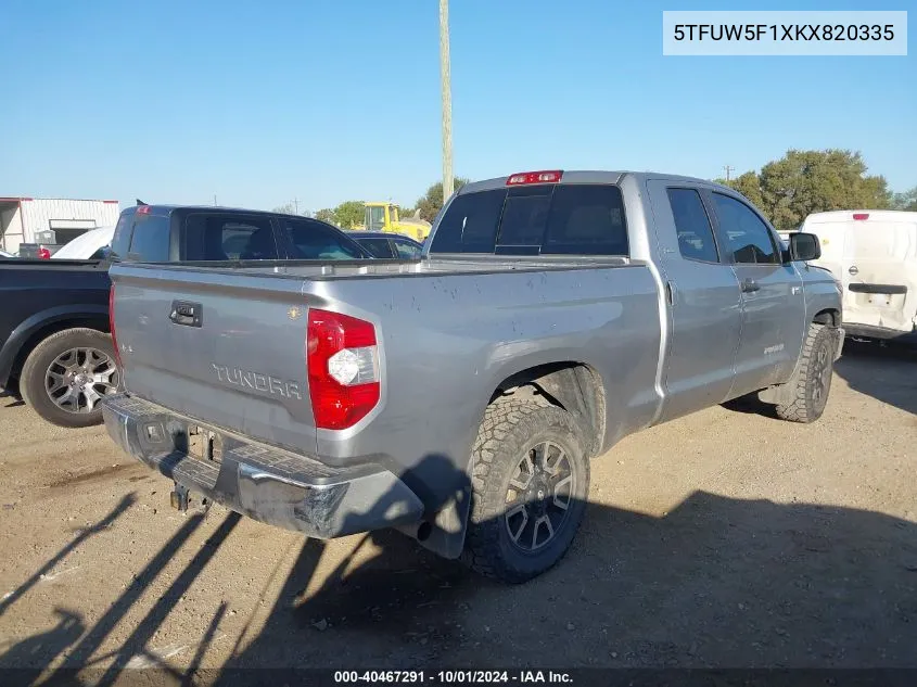 5TFUW5F1XKX820335 2019 Toyota Tundra Sr5 5.7L V8