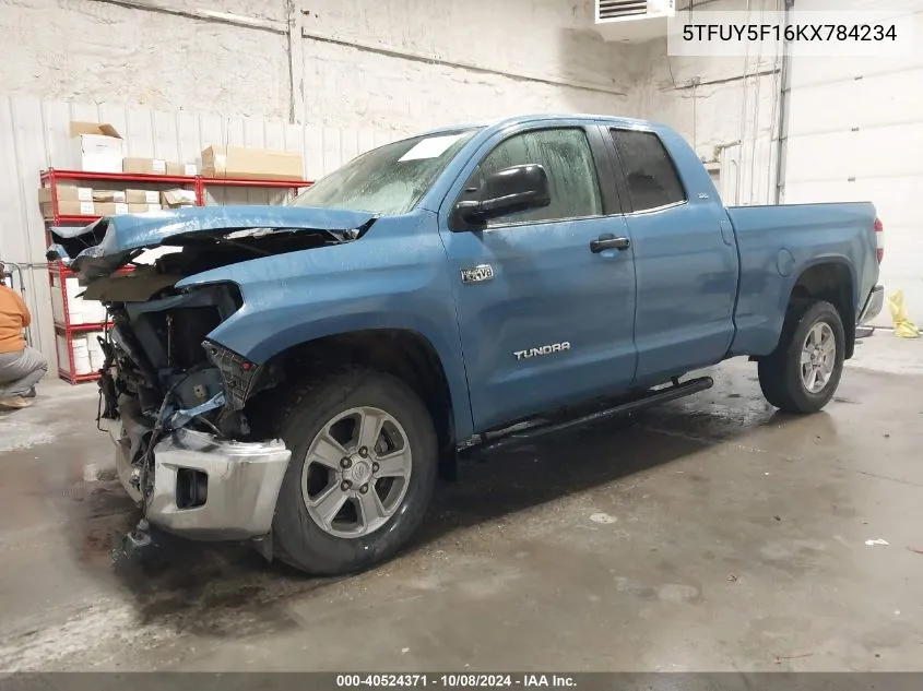 5TFUY5F16KX784234 2019 Toyota Tundra Double Cab Sr/Double Cab Sr5