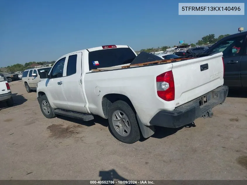 5TFRM5F13KX140496 2019 Toyota Tundra Sr 4.6L V8