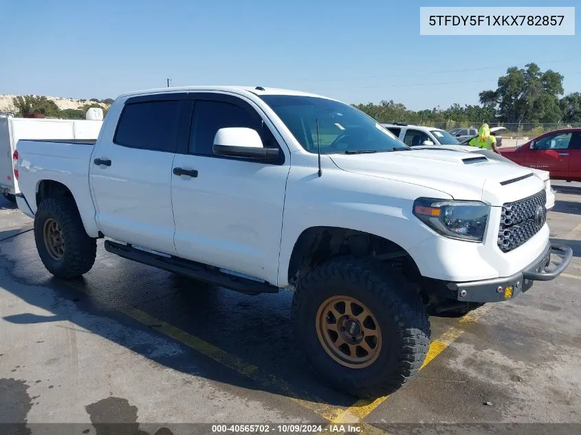 2019 Toyota Tundra Sr5 5.7L V8 VIN: 5TFDY5F1XKX782857 Lot: 40565702