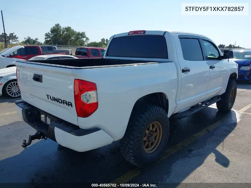 5TFDY5F1XKX782857 2019 Toyota Tundra Sr5 5.7L V8