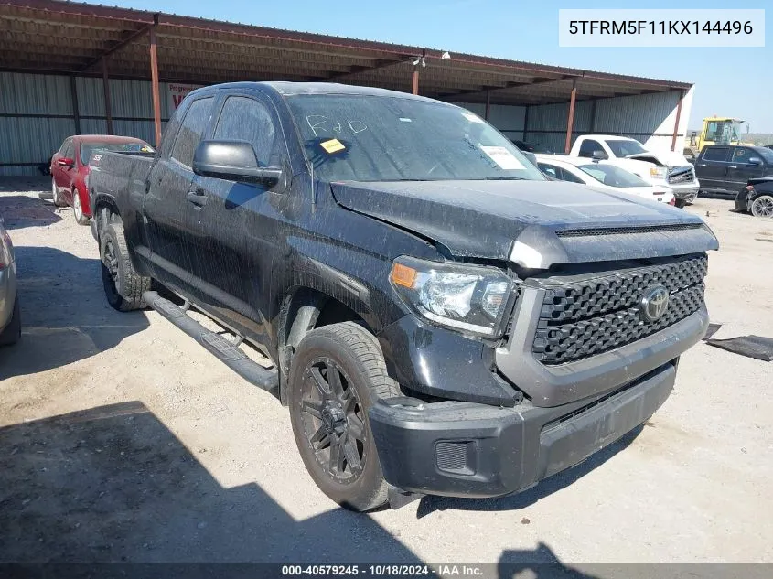 2019 Toyota Tundra Sr 4.6L V8 VIN: 5TFRM5F11KX144496 Lot: 40579245