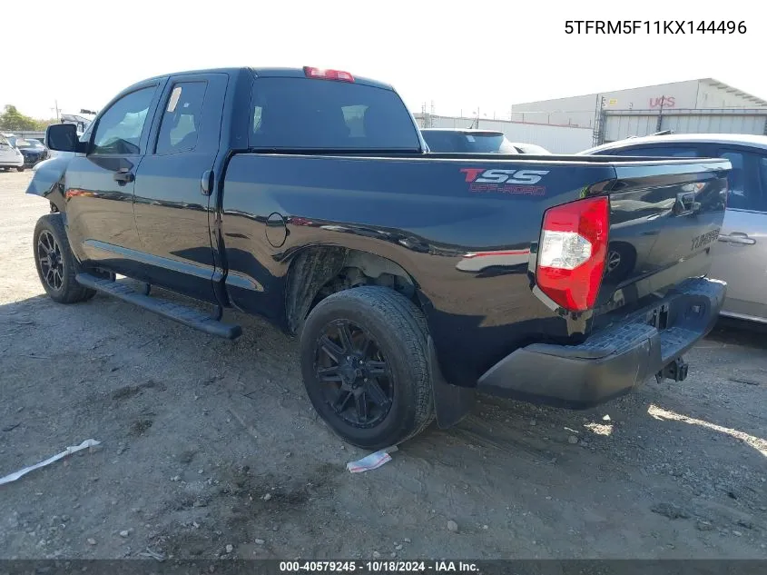 5TFRM5F11KX144496 2019 Toyota Tundra Sr 4.6L V8