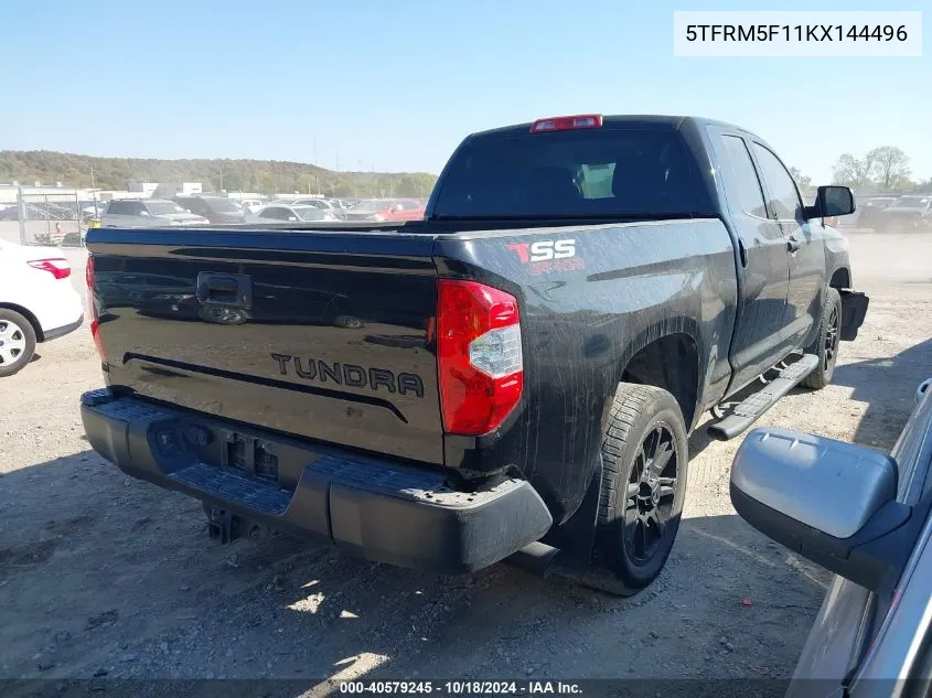 2019 Toyota Tundra Sr 4.6L V8 VIN: 5TFRM5F11KX144496 Lot: 40579245