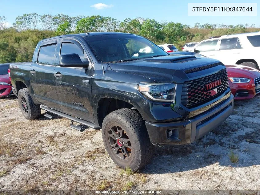 5TFDY5F11KX847644 2019 Toyota Tundra Trd Pro 5.7L V8