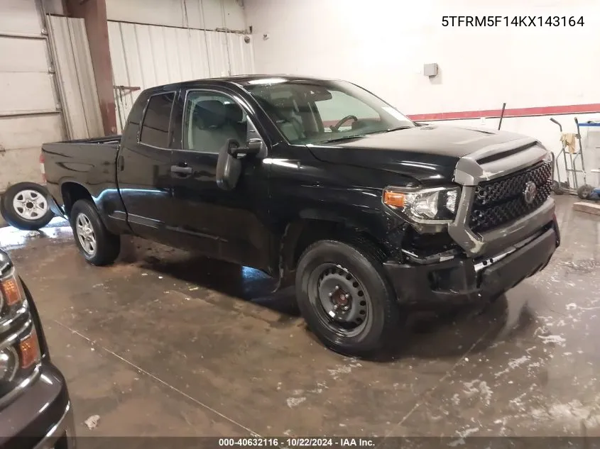 5TFRM5F14KX143164 2019 Toyota Tundra Sr 4.6L V8