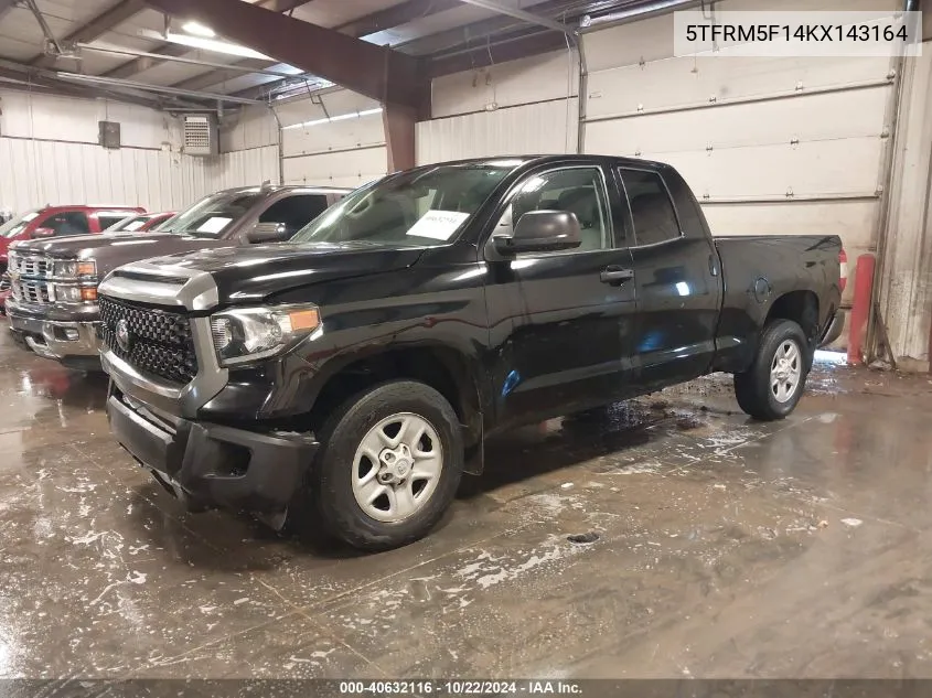 5TFRM5F14KX143164 2019 Toyota Tundra Sr 4.6L V8