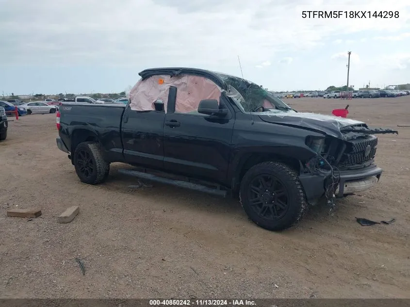 2019 Toyota Tundra Sr 4.6L V8 VIN: 5TFRM5F18KX144298 Lot: 40850242