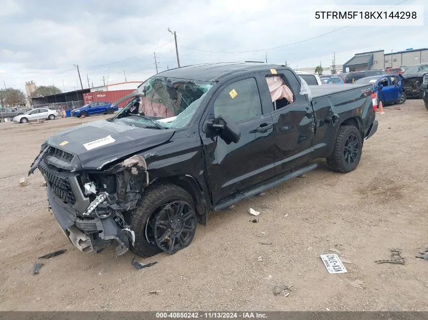 2019 Toyota Tundra Sr 4.6L V8 VIN: 5TFRM5F18KX144298 Lot: 40850242