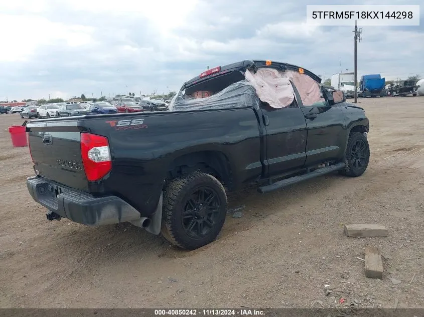 2019 Toyota Tundra Sr 4.6L V8 VIN: 5TFRM5F18KX144298 Lot: 40850242