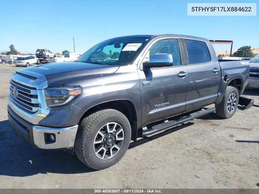 5TFHY5F17LX884622 2020 Toyota Tundra 4Wd Limited