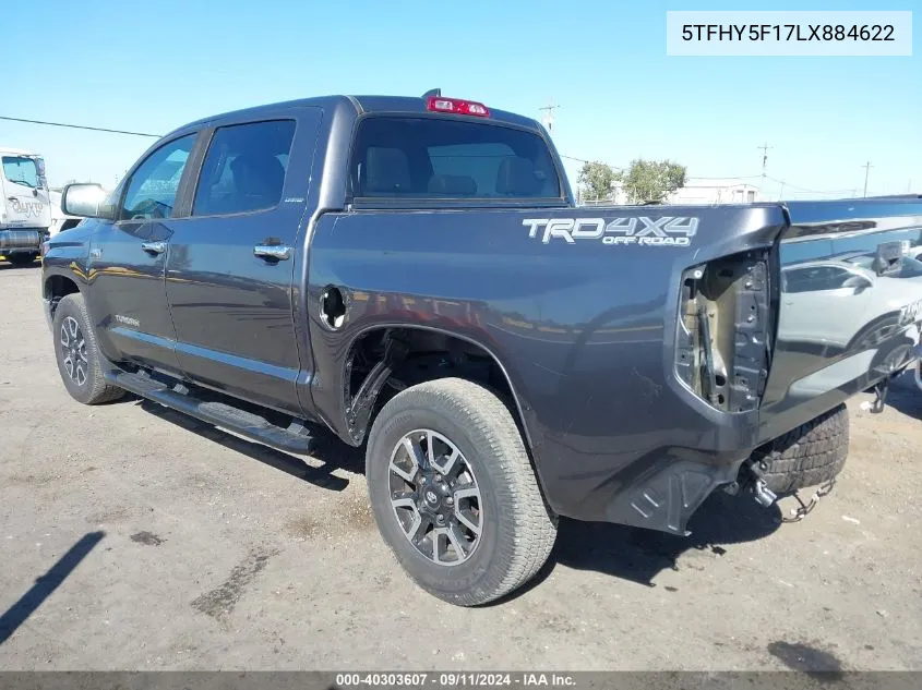 5TFHY5F17LX884622 2020 Toyota Tundra 4Wd Limited