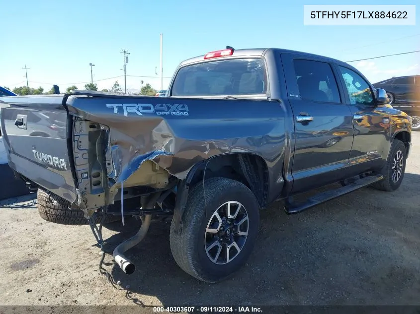 5TFHY5F17LX884622 2020 Toyota Tundra 4Wd Limited