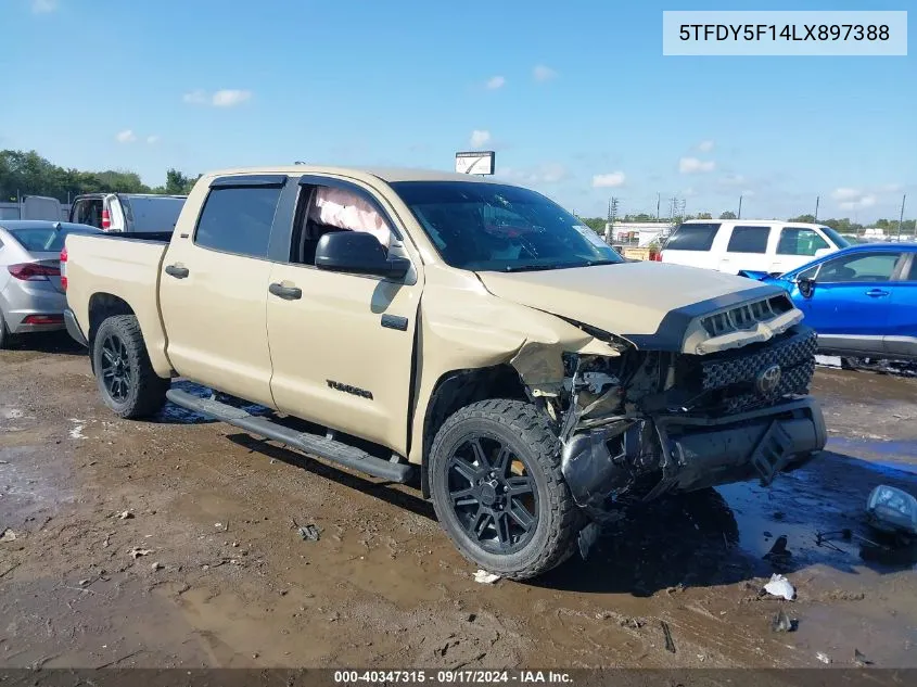 2020 Toyota Tundra Sr5 VIN: 5TFDY5F14LX897388 Lot: 40347315