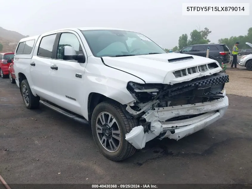 2020 Toyota Tundra Sr5 VIN: 5TFDY5F15LX879014 Lot: 40430368