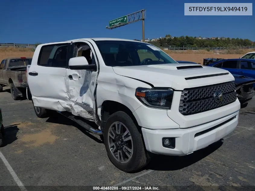 5TFDY5F19LX949419 2020 Toyota Tundra Sr5