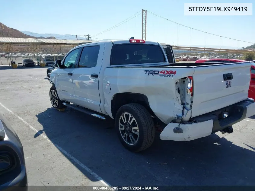 5TFDY5F19LX949419 2020 Toyota Tundra Sr5