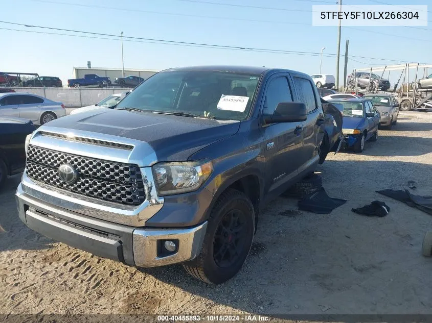 2020 Toyota Tundra Sr5 VIN: 5TFEY5F10LX266304 Lot: 40455893