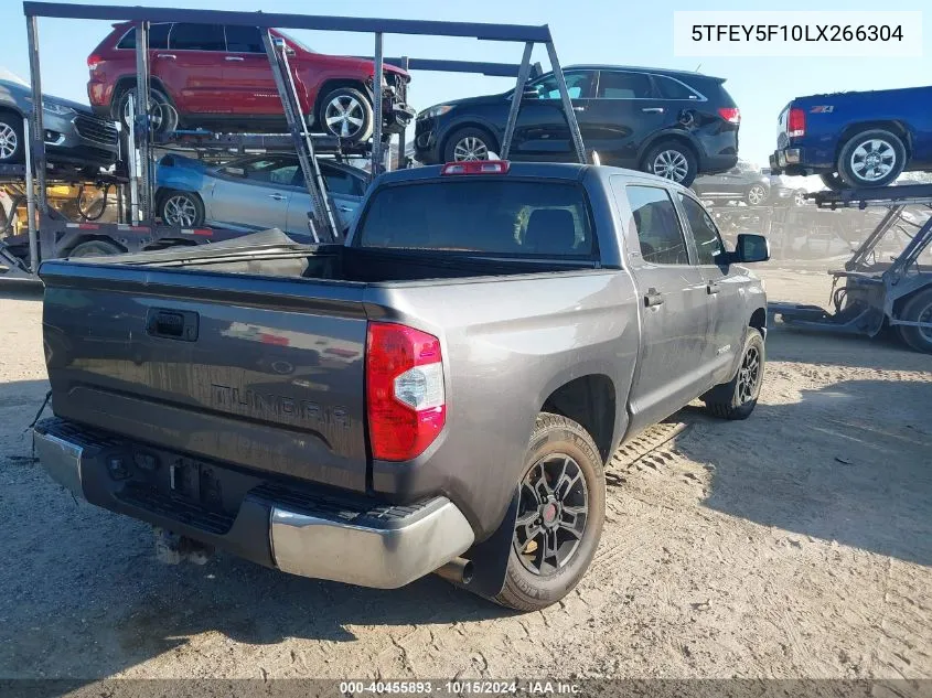 2020 Toyota Tundra Sr5 VIN: 5TFEY5F10LX266304 Lot: 40455893