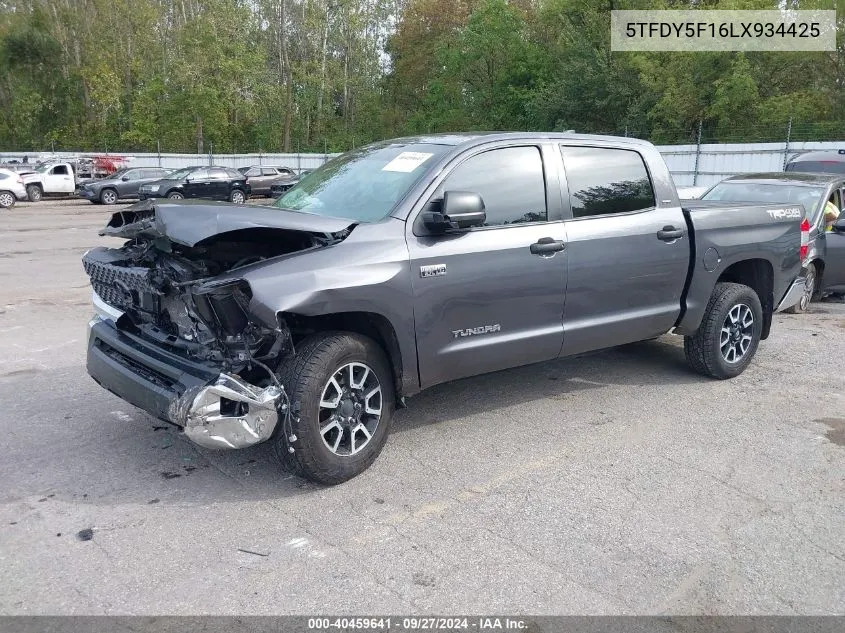 5TFDY5F16LX934425 2020 Toyota Tundra Sr5