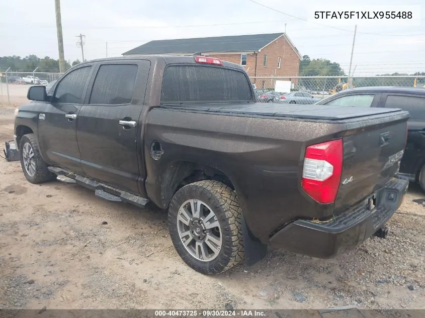 5TFAY5F1XLX955488 2020 Toyota Tundra 4Wd 1794 Edition