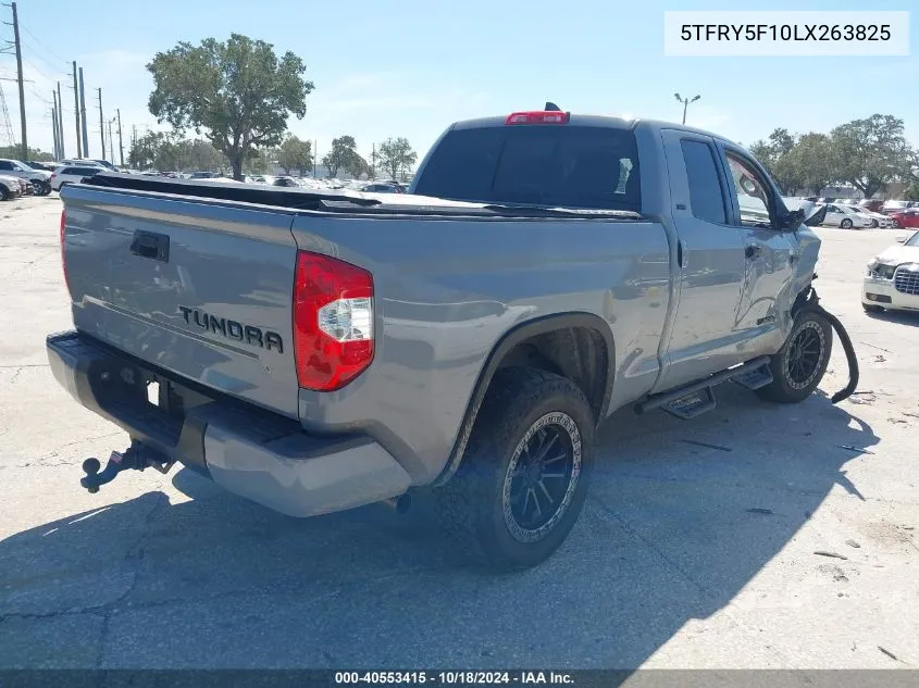 2020 Toyota Tundra Sr5 VIN: 5TFRY5F10LX263825 Lot: 40553415