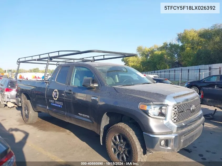 5TFCY5F18LX026392 2020 Toyota Tundra Sr5