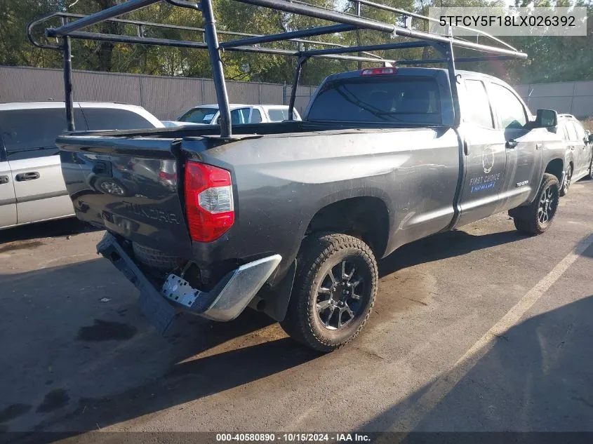 5TFCY5F18LX026392 2020 Toyota Tundra Sr5