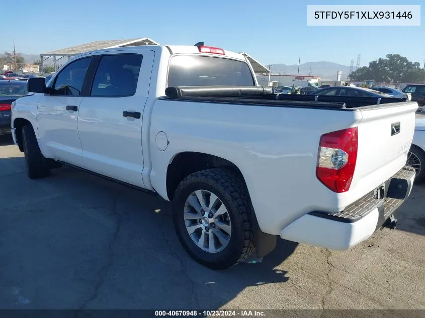 5TFDY5F1XLX931446 2020 Toyota Tundra Sr5