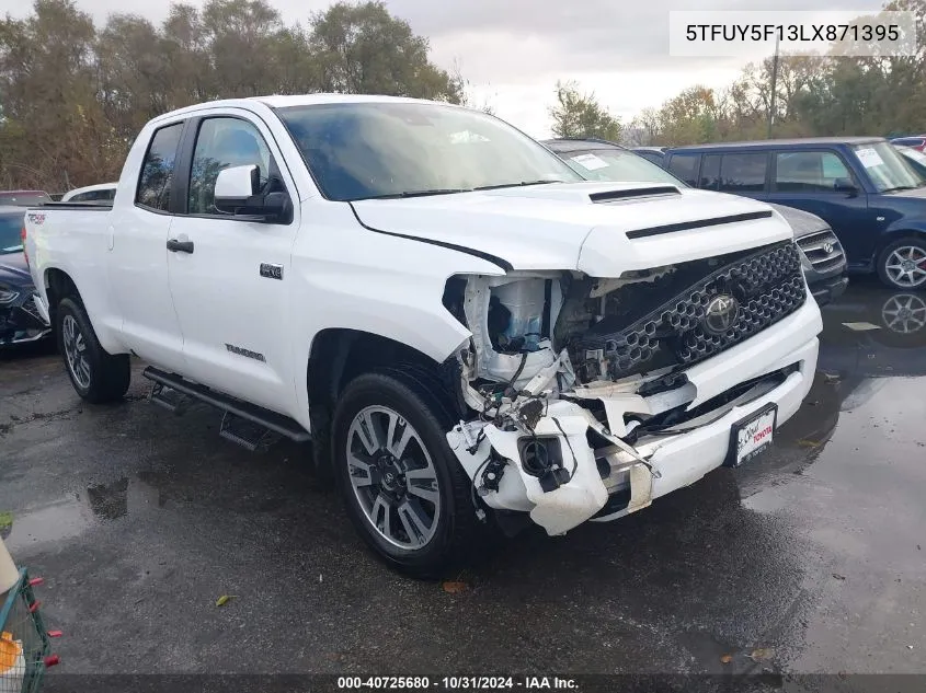 2020 Toyota Tundra Sr5 VIN: 5TFUY5F13LX871395 Lot: 40725680