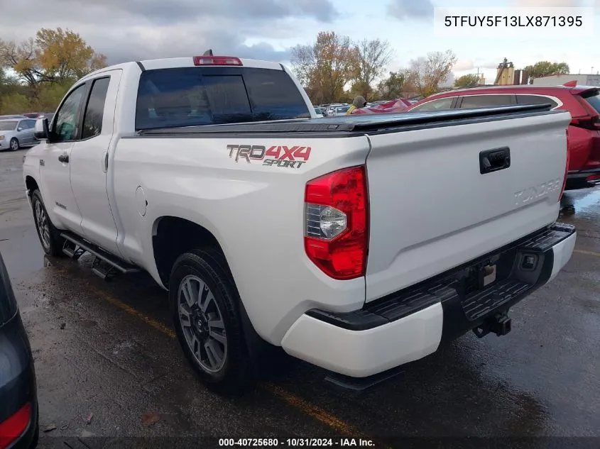 2020 Toyota Tundra Sr5 VIN: 5TFUY5F13LX871395 Lot: 40725680