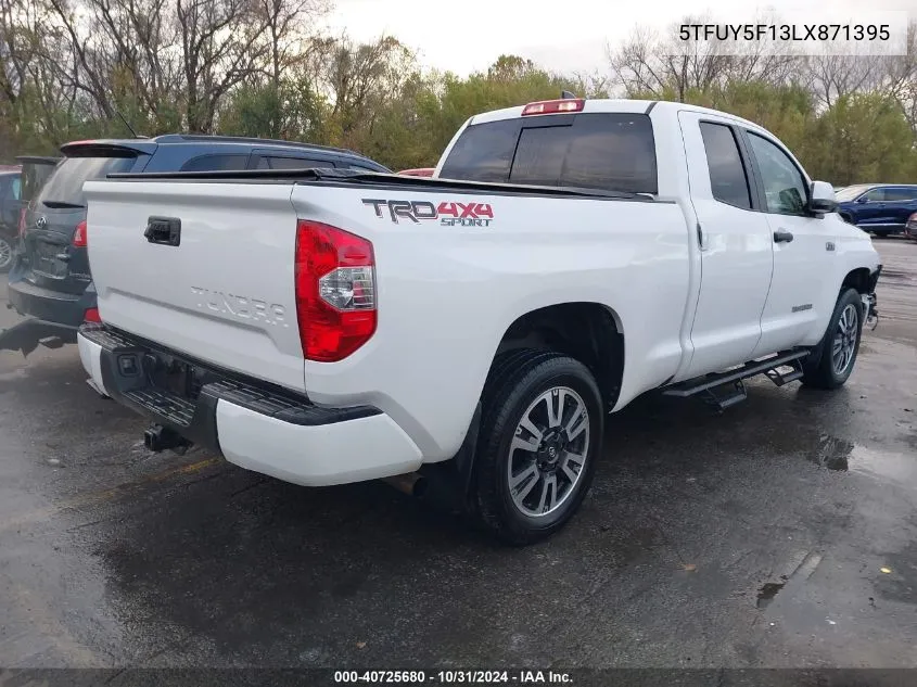 2020 Toyota Tundra Sr5 VIN: 5TFUY5F13LX871395 Lot: 40725680