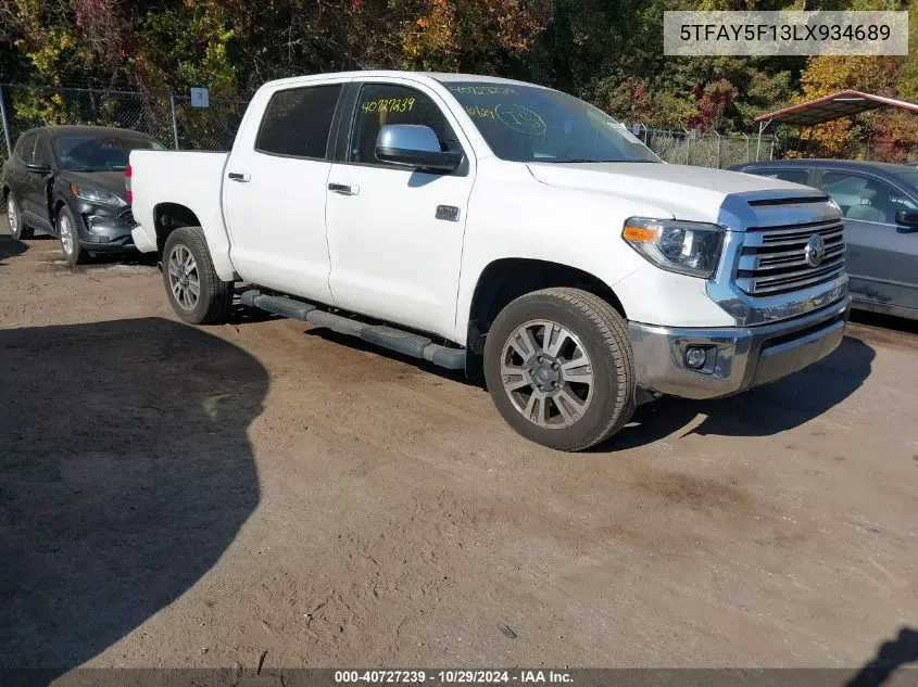 5TFAY5F13LX934689 2020 Toyota Tundra 1794 Edition