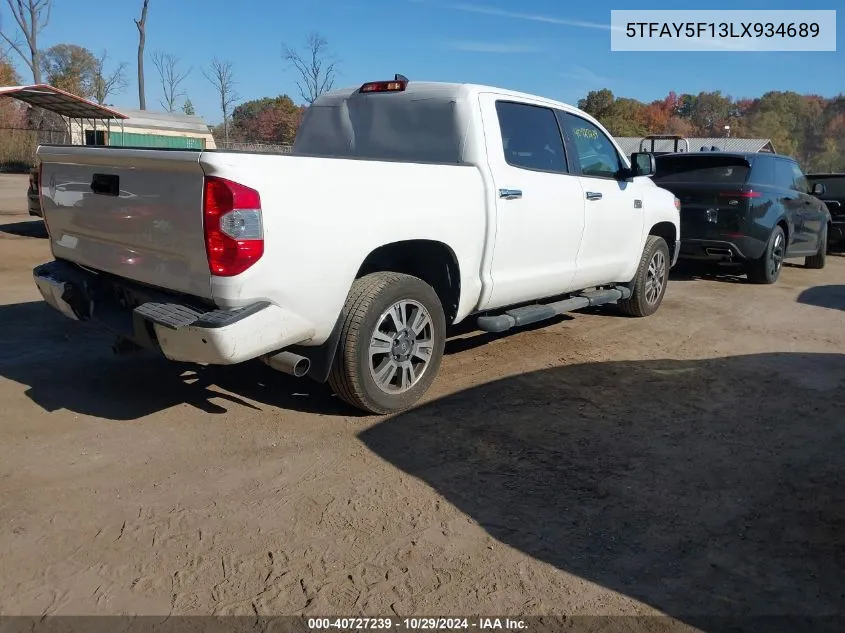 5TFAY5F13LX934689 2020 Toyota Tundra 1794 Edition