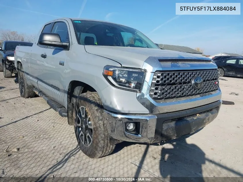 2020 Toyota Tundra Sr5 VIN: 5TFUY5F17LX884084 Lot: 40730500