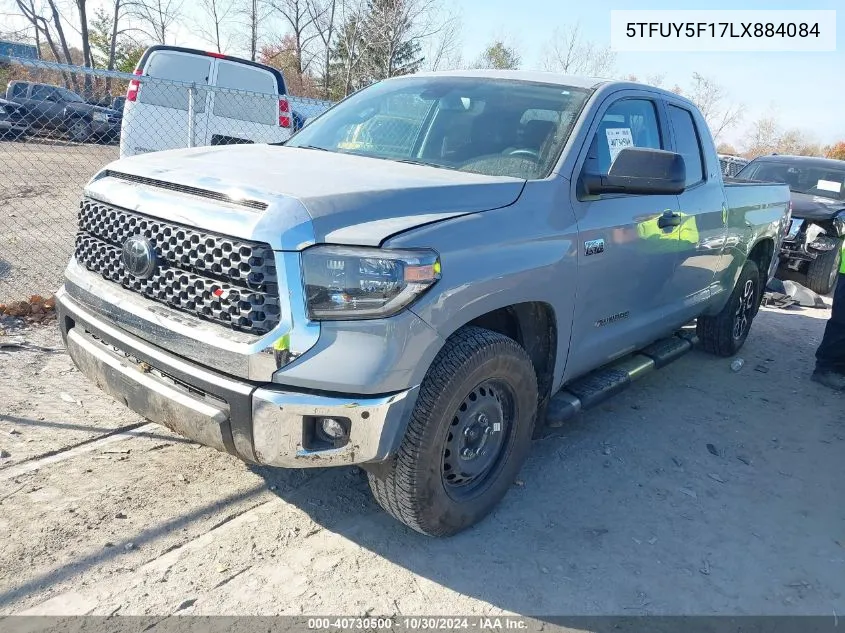 2020 Toyota Tundra Sr5 VIN: 5TFUY5F17LX884084 Lot: 40730500