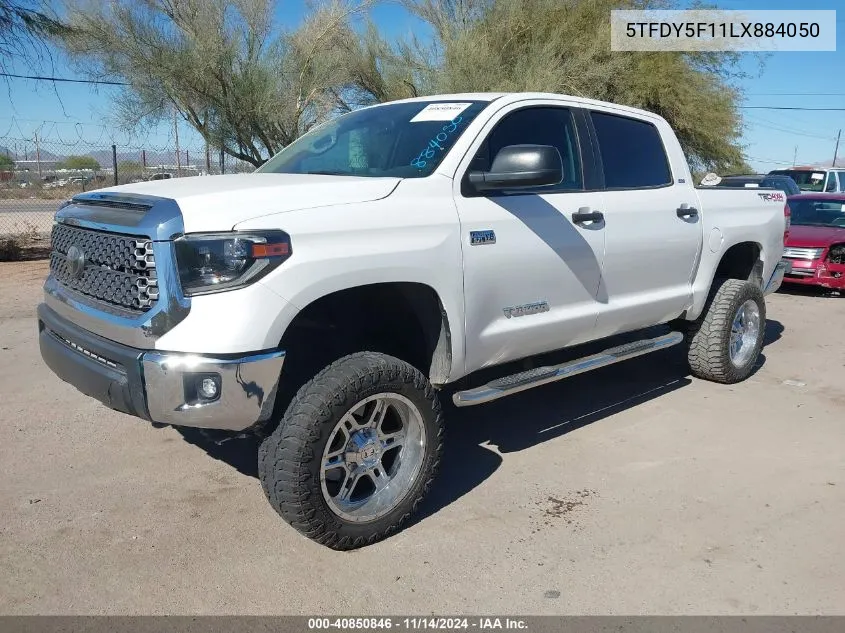 2020 Toyota Tundra Sr5 VIN: 5TFDY5F11LX884050 Lot: 40850846