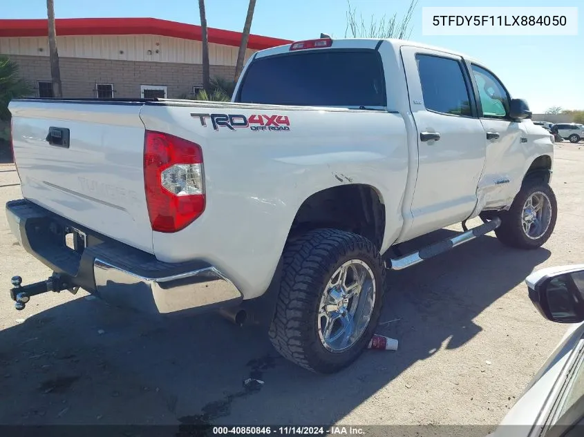 2020 Toyota Tundra Sr5 VIN: 5TFDY5F11LX884050 Lot: 40850846