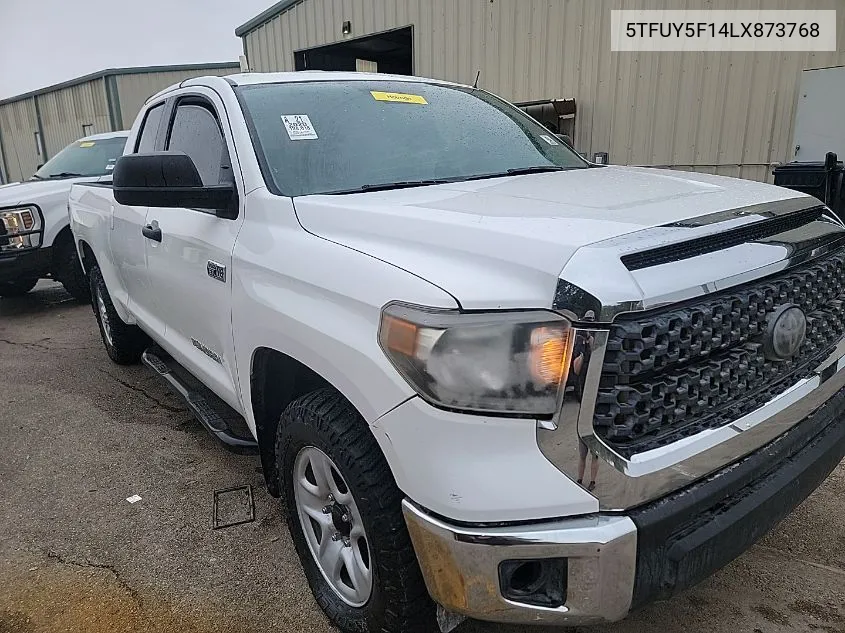 2020 Toyota Tundra Sr5 VIN: 5TFUY5F14LX873768 Lot: 40866189